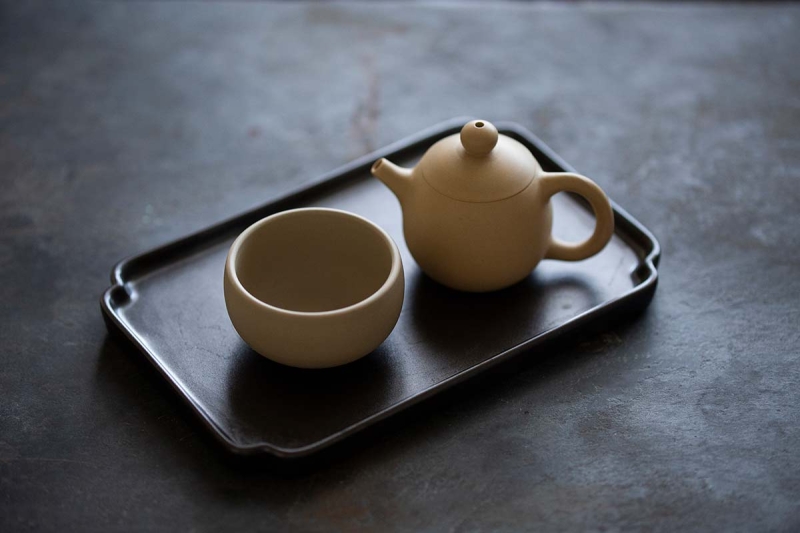 Yunnan Jianshui Purple Clay Mini Teapot (White Shipiao) — tea