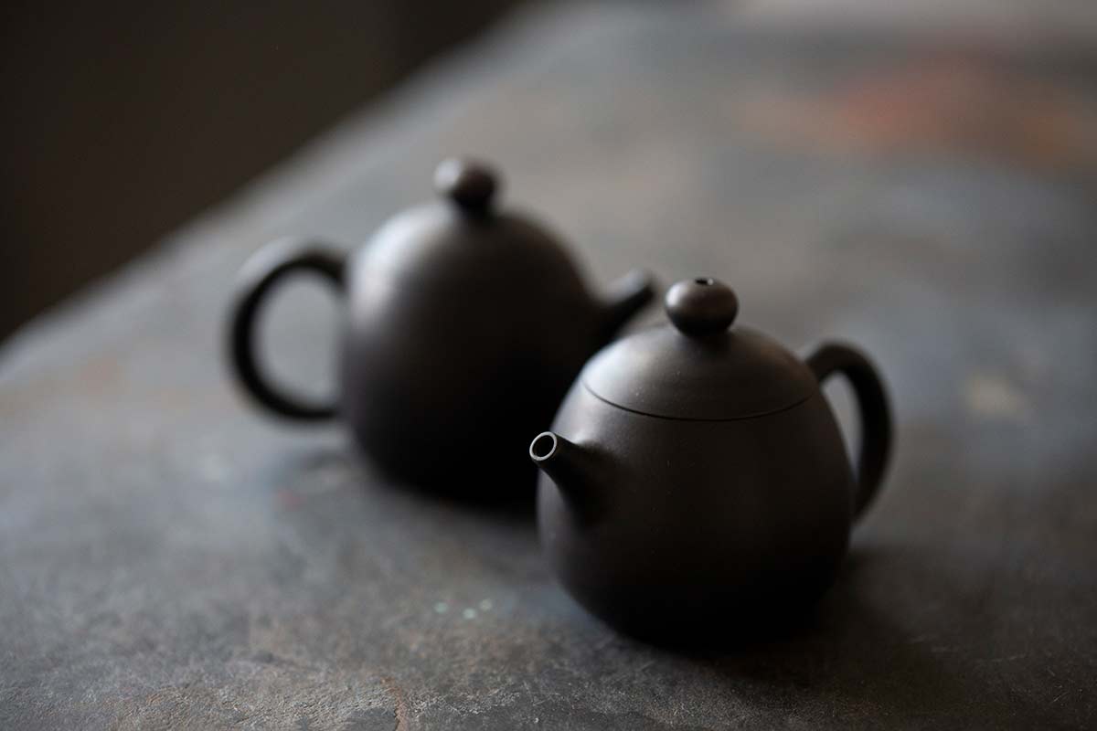 jianshui zitao mini dragon egg teapot black 10 19 2 | BITTERLEAF TEAS