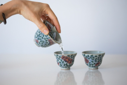 Secret Garden Qinghua Hand Painted Teacup - Image 8