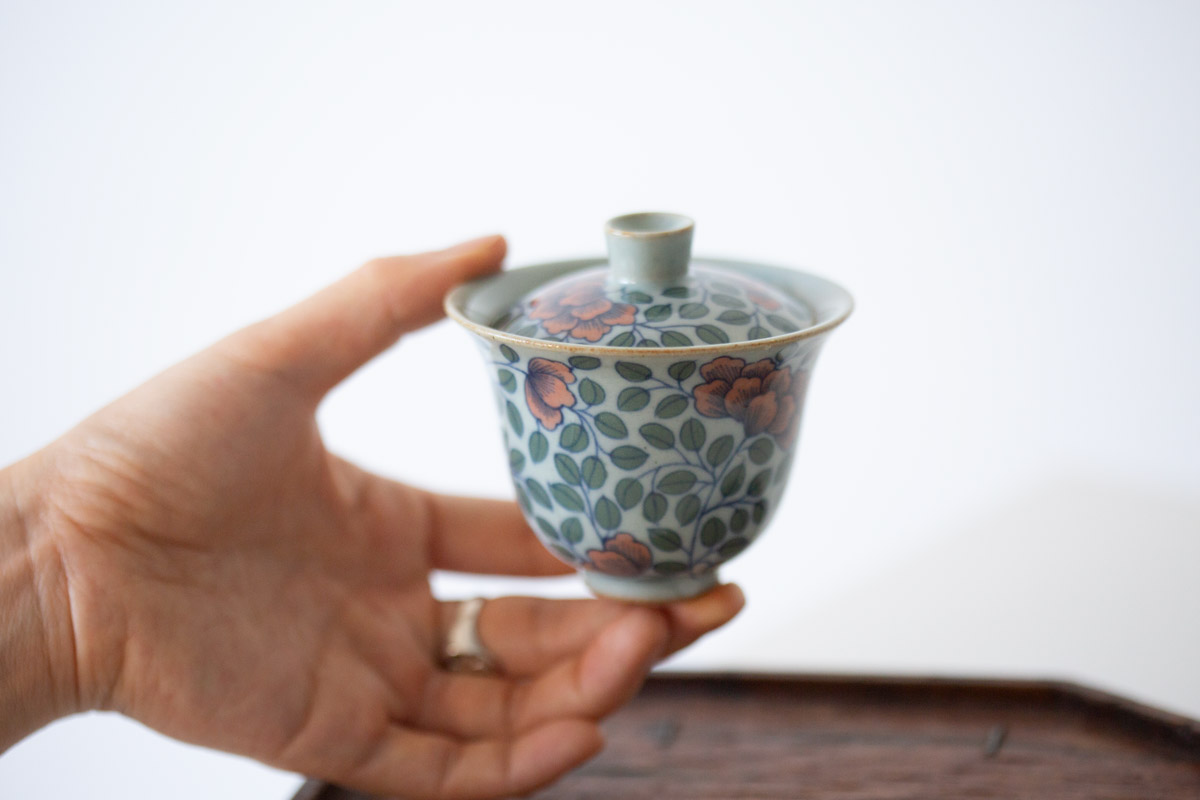 secret garden gaiwan teacup 6 | BITTERLEAF TEAS