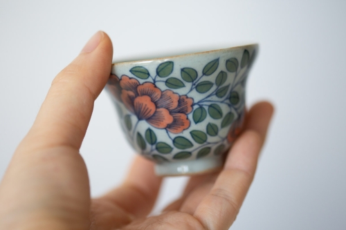 Secret Garden Qinghua Hand Painted Teacup - Image 3