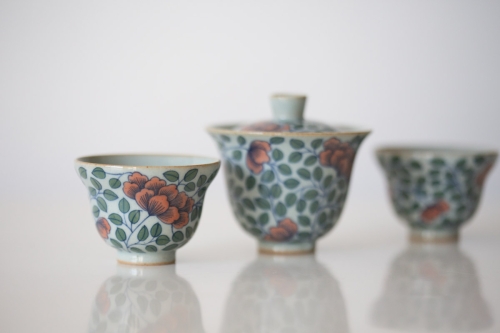 Secret Garden Qinghua Hand Painted Teacup - Image 6