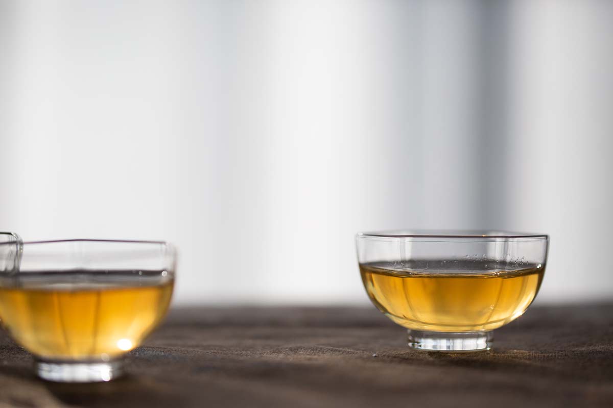 hex glass teacup 2 | BITTERLEAF TEAS