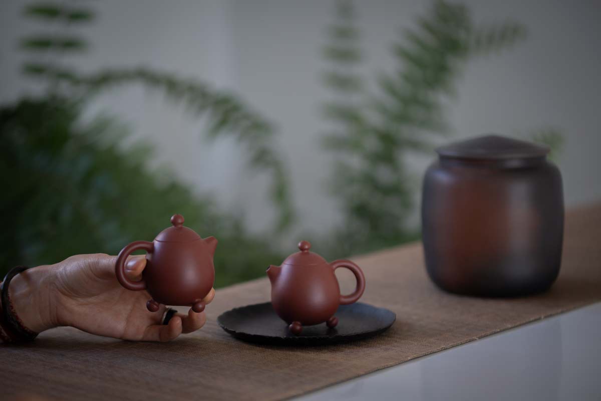 chazhou dahongpao clay 3 legged dragon egg teapot 1 | BITTERLEAF TEAS