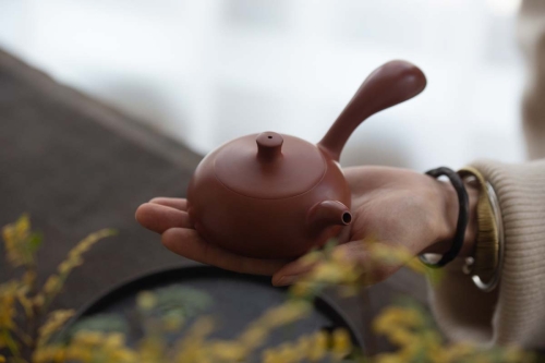 comet chaozhou clay kyusu teapot 2 | BITTERLEAF TEAS