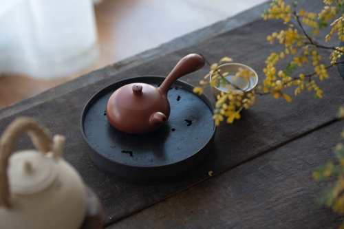 comet chaozhou clay kyusu teapot 3 | BITTERLEAF TEAS