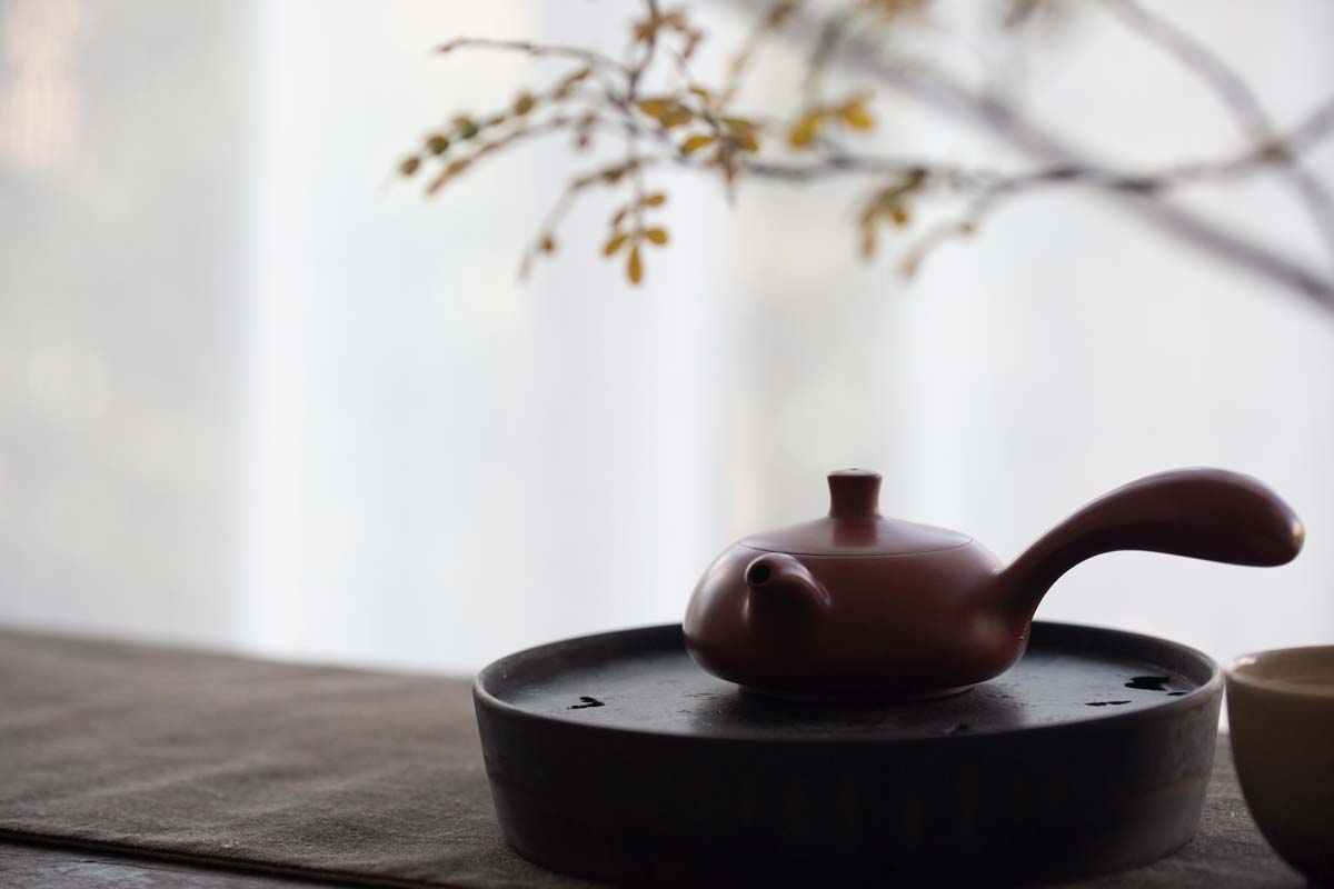 comet chaozhou clay kyusu teapot 6 | BITTERLEAF TEAS