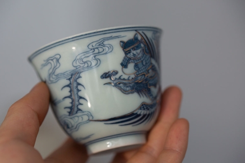 feline warrior teacup phoenix 11 22 9 | BITTERLEAF TEAS