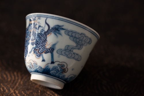 feline warrior teacup qilin 11 22 3 | BITTERLEAF TEAS