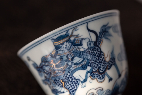 feline warrior teacup qilin 11 22 4 | BITTERLEAF TEAS