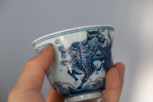 feline warrior teacup qilin 11 22 6 | BITTERLEAF TEAS