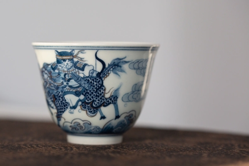 feline warrior teacup qilin 11 22 9 | BITTERLEAF TEAS