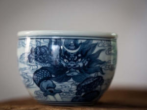 qinghua handpainted zhongkui teacup 13 | BITTERLEAF TEAS