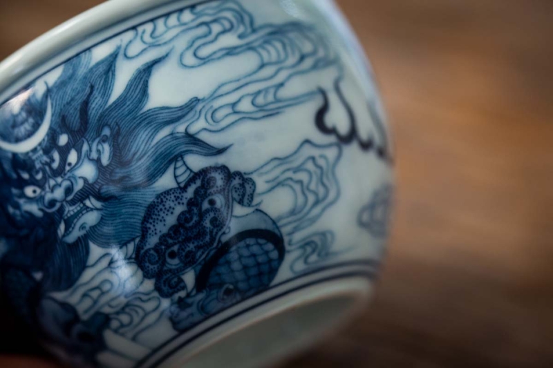 qinghua handpainted zhongkui teacup 4 | BITTERLEAF TEAS