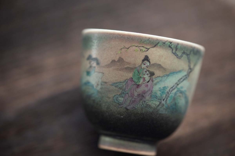 lovers handpaintd teacup er 8 | BITTERLEAF TEAS