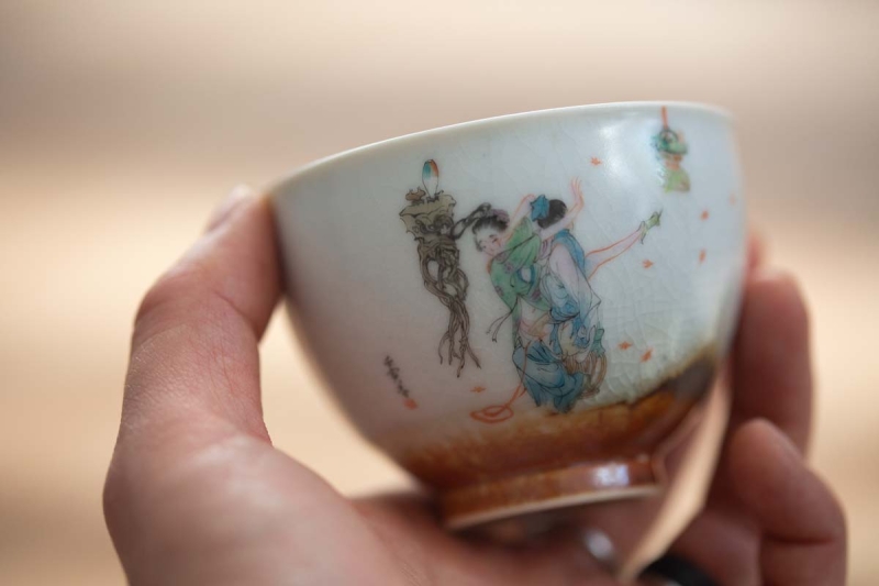 lovers handpaintd teacup si 1 | BITTERLEAF TEAS