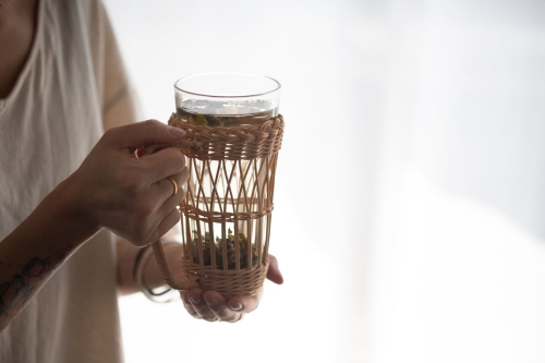 grandpas basket glass cup 9 | BITTERLEAF TEAS