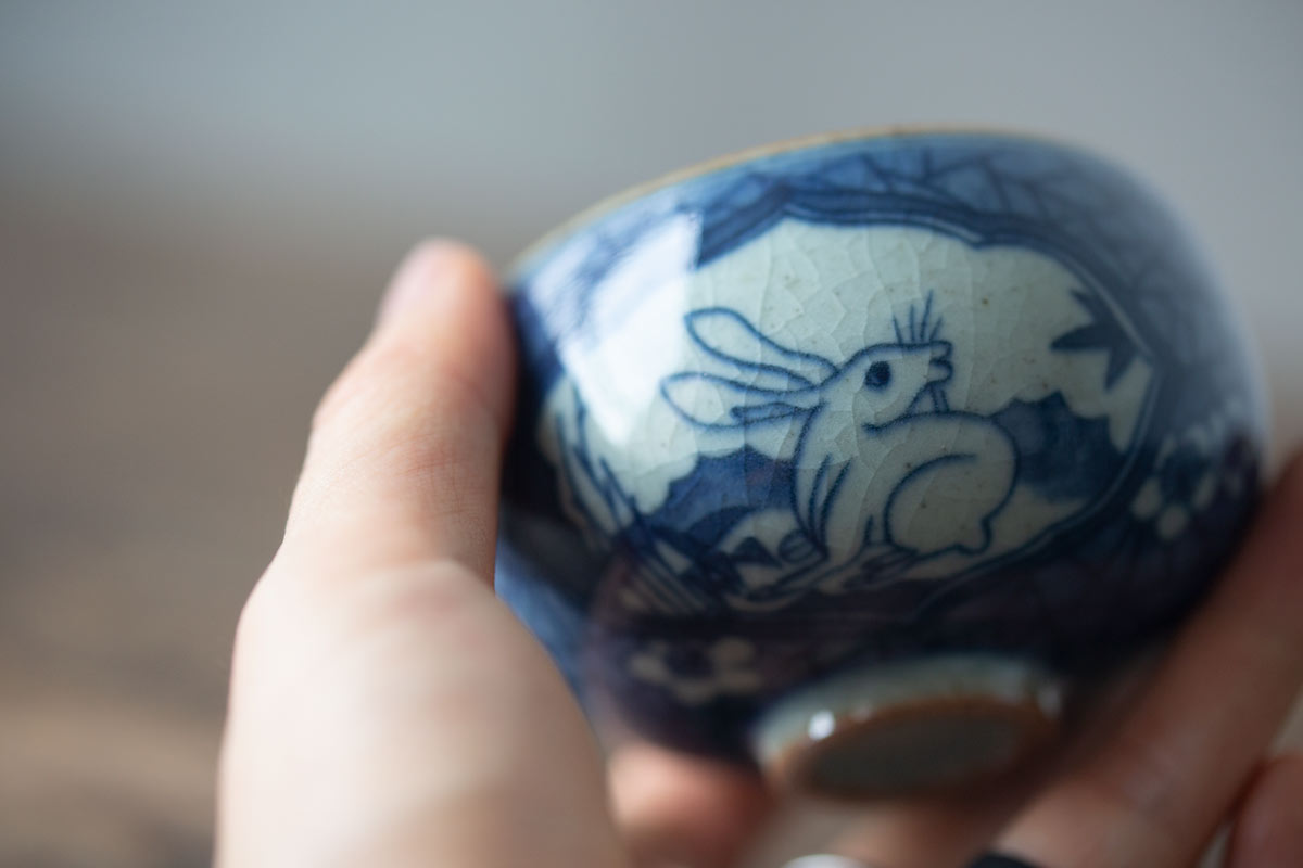 qinghua bunny teacup 6 | BITTERLEAF TEAS