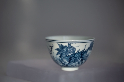 mythical qinghua teacup chicken heart qilin 3 | BITTERLEAF TEAS