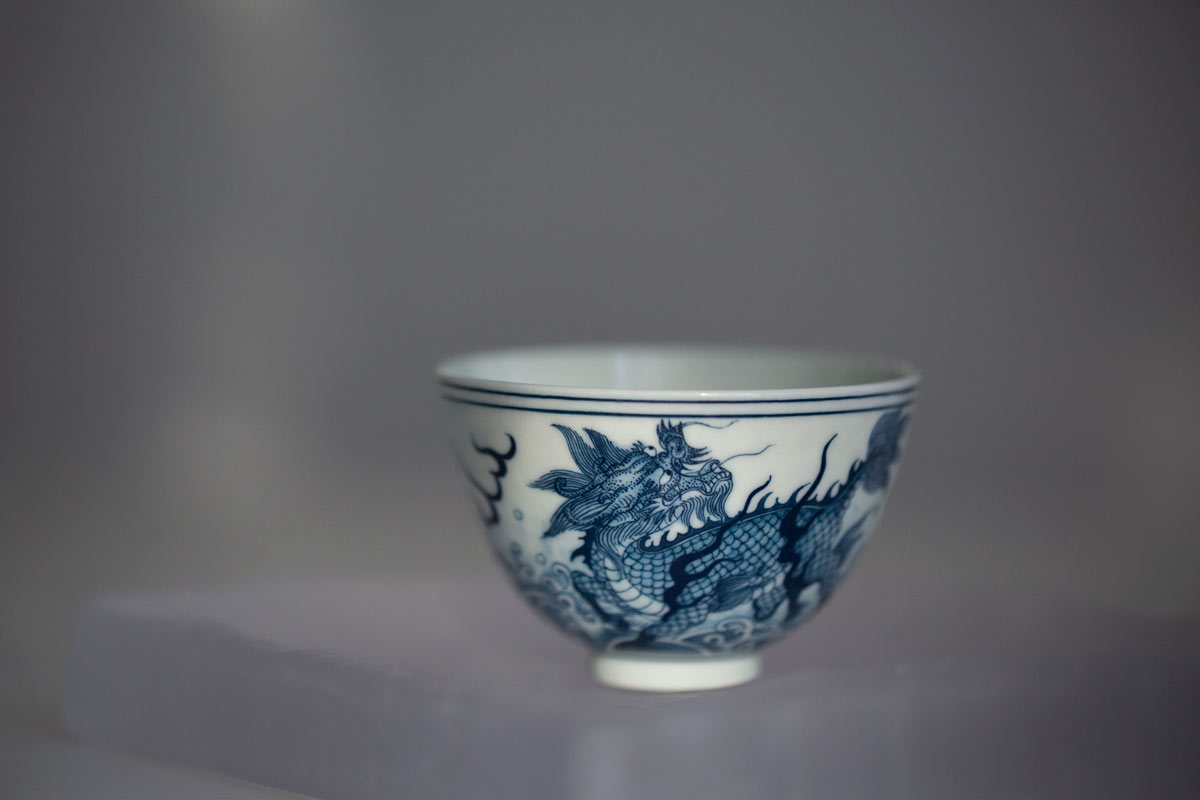 mythical qinghua teacup chicken heart qilin 3 | BITTERLEAF TEAS