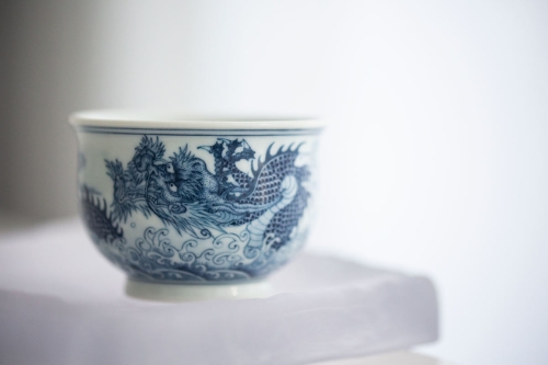 mythical qinghua teacup lushi dragon 1 | BITTERLEAF TEAS