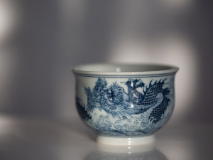 mythical qinghua teacup lushi dragon 13 | BITTERLEAF TEAS