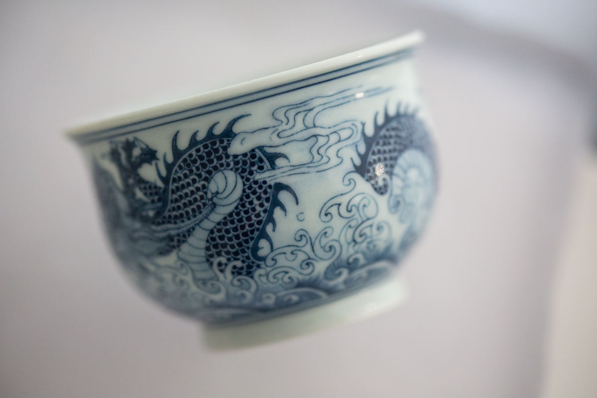 mythical qinghua teacup lushi dragon 2 | BITTERLEAF TEAS