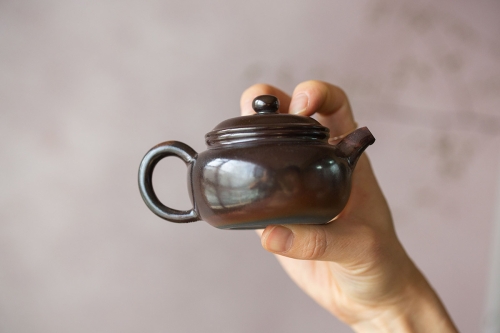 black pearl fanggu wood fired jianshui zitao teapot 9 | BITTERLEAF TEAS