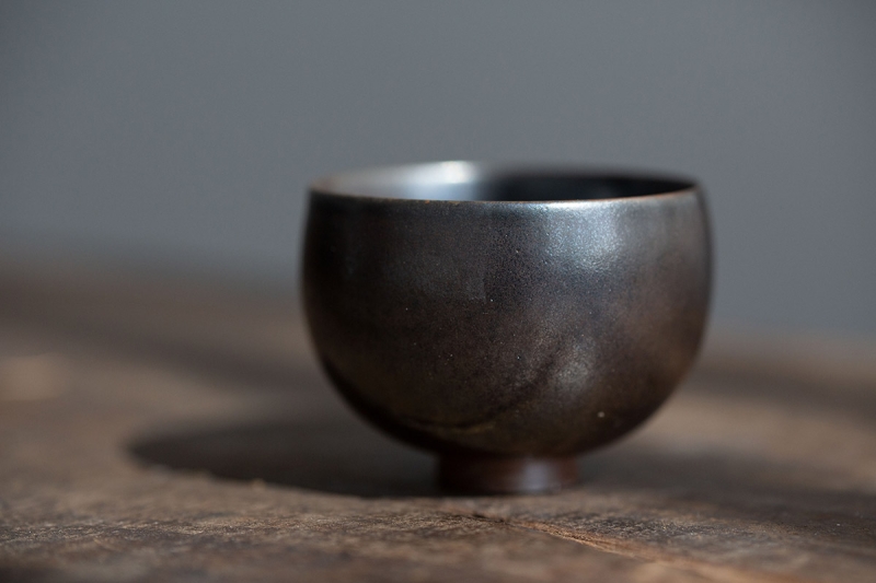 black pearl wood fired jianshui zitao teacup 12 | BITTERLEAF TEAS