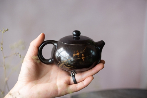 black pearl xishi wood fired jianshui zitao teapot 10 | BITTERLEAF TEAS