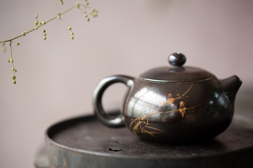 black pearl xishi wood fired jianshui zitao teapot 2 | BITTERLEAF TEAS