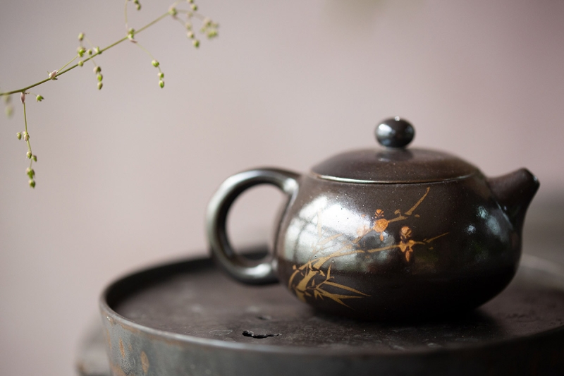 black pearl xishi wood fired jianshui zitao teapot 2 | BITTERLEAF TEAS