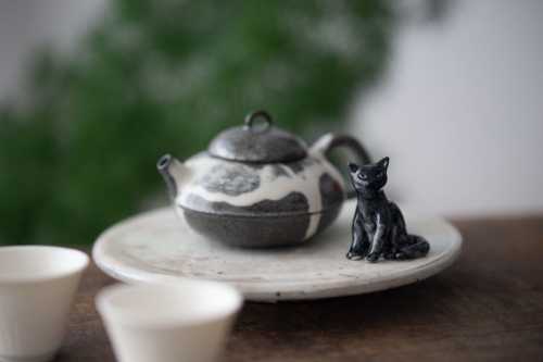 cat republic teacup black grey 9 | BITTERLEAF TEAS