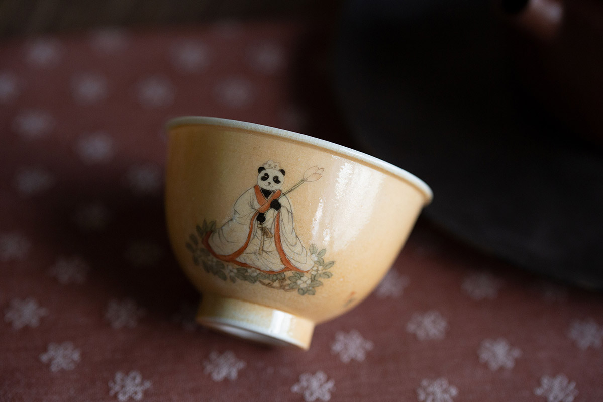 panda society wood fired teacup ladies 8 | BITTERLEAF TEAS