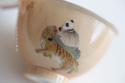 Panda Society Wood Fired Teacup - Tiger - Image 13