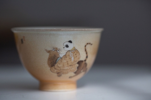 Panda Society Wood Fired Teacup - Tiger - Image 4