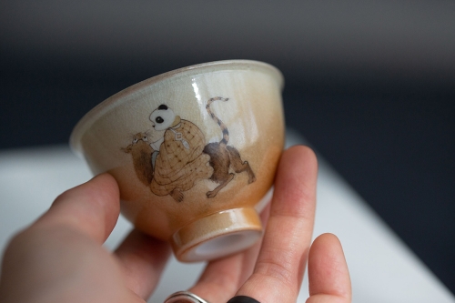 Panda Society Wood Fired Teacup - Tiger - Image 7