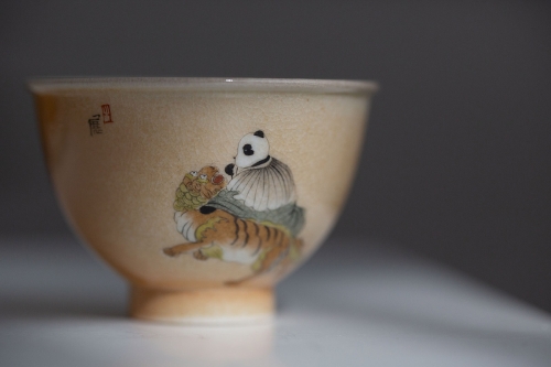 Panda Society Wood Fired Teacup - Tiger - Image 8