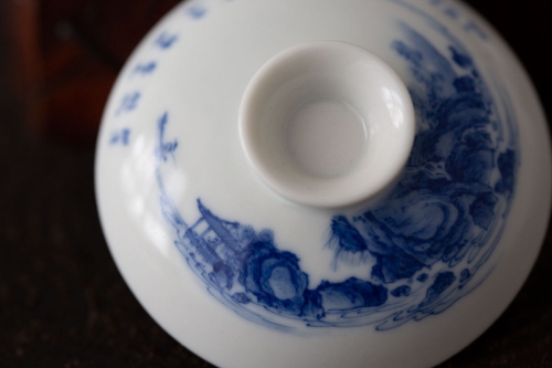 imperial blue gaiwan shanshui 8 | BITTERLEAF TEAS