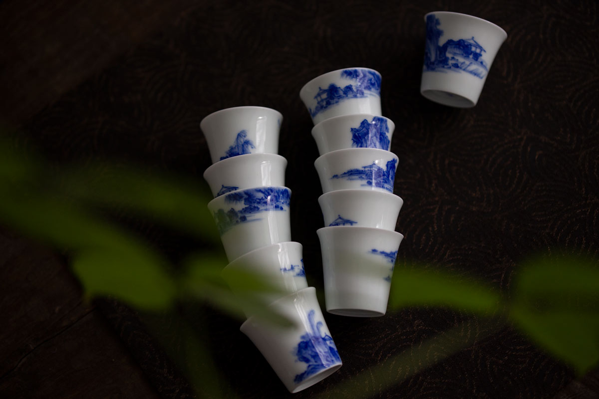 imperial blue mini teacup shanshui 1 | BITTERLEAF TEAS