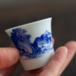 imperial blue mini teacup shanshui 12 | BITTERLEAF TEAS