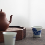 imperial blue mini teacup shanshui 8 | BITTERLEAF TEAS