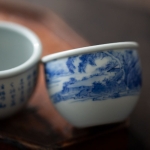 imperial blue teacup shanshui 11 | BITTERLEAF TEAS