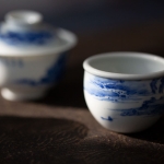 imperial blue teacup shanshui 16 | BITTERLEAF TEAS