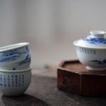 imperial blue teacup shanshui 17 | BITTERLEAF TEAS