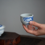 imperial blue teacup shanshui 3 | BITTERLEAF TEAS