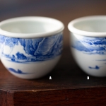 imperial blue teacup shanshui 7 | BITTERLEAF TEAS