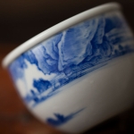 imperial blue teacup shanshui 8 | BITTERLEAF TEAS