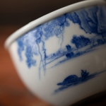 imperial blue teacup shanshui 9 | BITTERLEAF TEAS