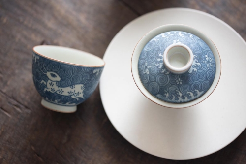 muted qinghua teacup 10 | BITTERLEAF TEAS